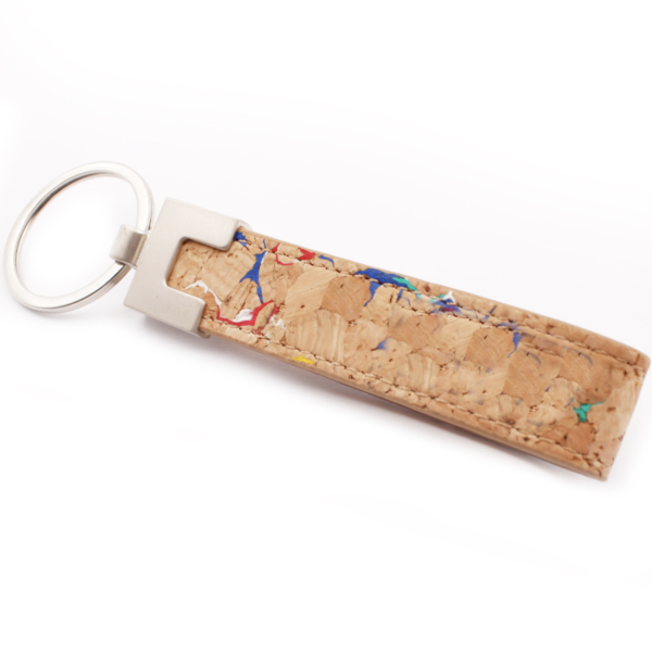 Eco Cork Keychain Natural Keychain Cork Keyring