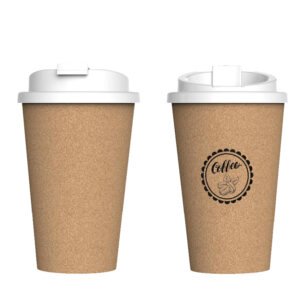 Eco Friendly Cork Mug Double Walled Reusable Coffee Cup