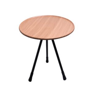 Modern Boutique Folding Round Table Wooden Grain
