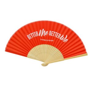 Custom Wooden Hand Fans with Printed Logo