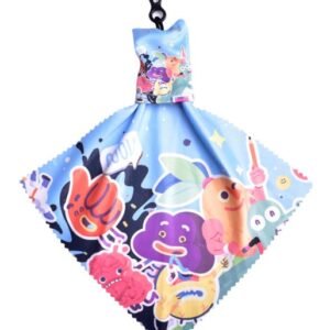 RPET Microfiber Cleaning Cloth Keychain