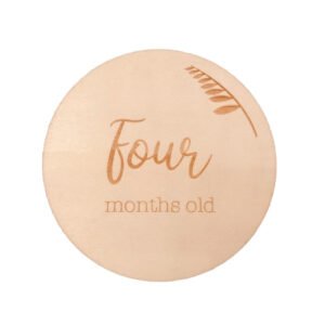 Wholesale Round Wooden Milestone Props for Baby Photos