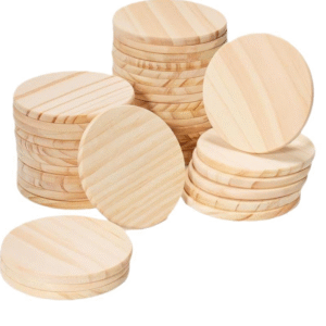 Custom Logo Natural Wood & Bamboo Coasters for Drinks