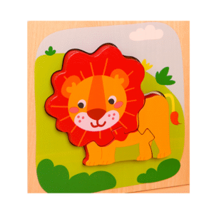 Wooden Children Cartoon Stereoscopic Puzzle