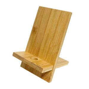 Bamboo Phone Stand - Multi-Functional, Portable, Logo, Wooden Accessories
