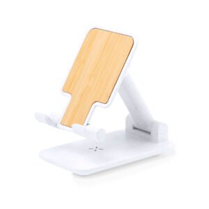 15W Fast Wireless Bamboo Charger & Phone Stand | 2-in-1