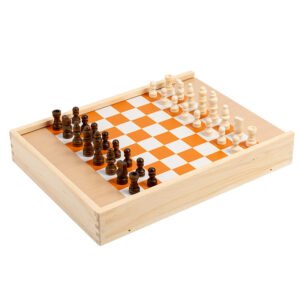 Multi-Functional Wooden Game Set for Families
