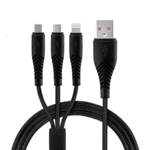 Eco-Friendly RPET 3-in-1 Charging Cable