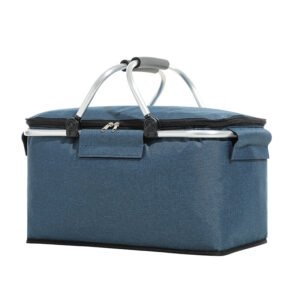 Portable Insulated Picnic Basket - Large Capacity