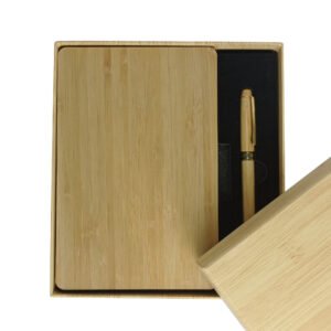 Eco Bamboo Notebook & Pen Set - Custom Wholesale