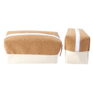 Eco-Friendly Cork Cosmetic Bag - Portable Organizer