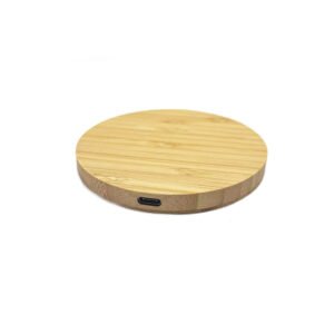 15W Bamboo Qi Wireless Charger | Fast & Eco-friendly
