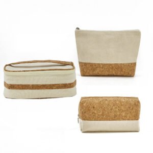 ECO Cork Cotton Makeup Bags for Travel