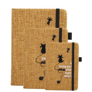 Handmade Jute Notebook - Eco Chic with Embroidery