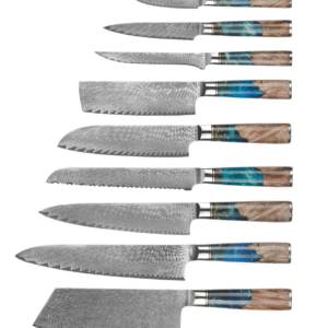 Eco Damascus Kitchen Knife Set