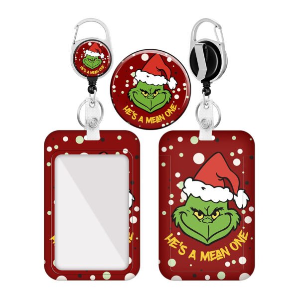 Eco Green Monster Xmas Badge Reel